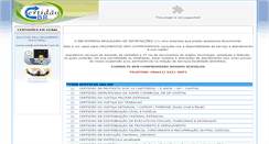 Desktop Screenshot of cartoriosweb.com.br